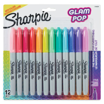 Sharpie Glam Pop Permanent Markers, Fine Point