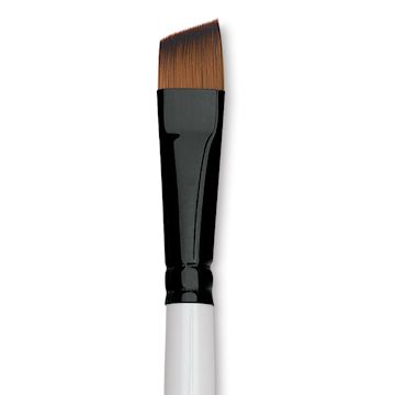 Open in modal - Robert Simmons Simply Simmons Synthetic Brush - Angle Shader, Short Handle, Size 1/2" close up