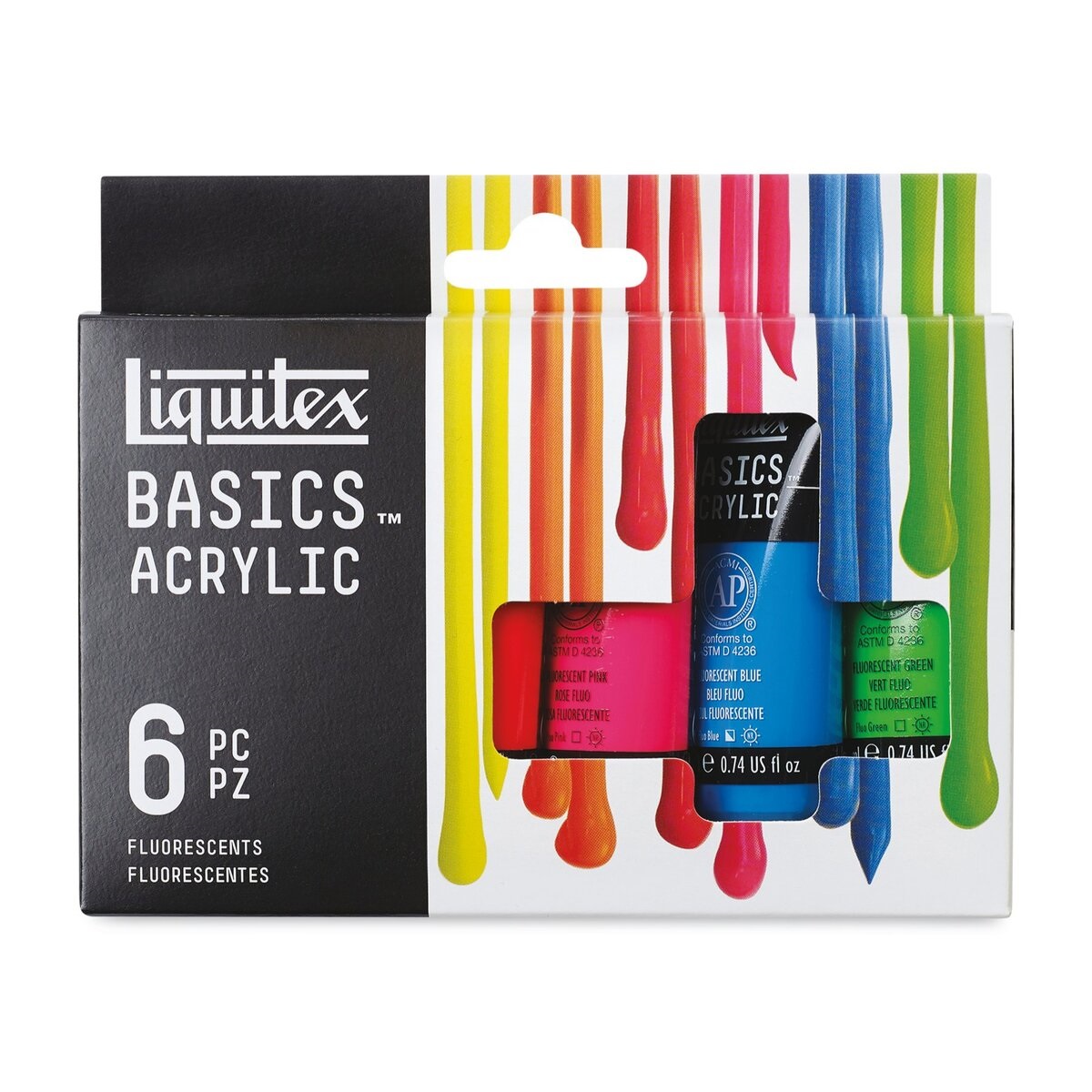 Liquitex Basics Acrylic 4ml x12ml Paint Pots Set