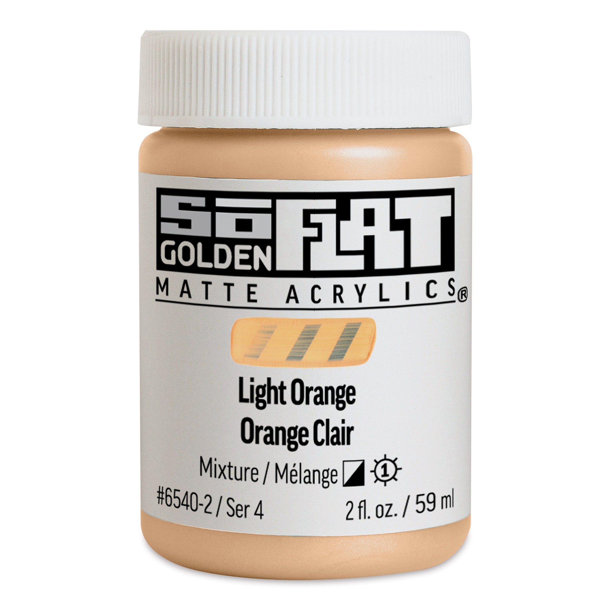 Golden : SoFlat : Matte Acrylic Paint : 59ml : Light Orange