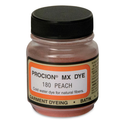 Jacquard Procion MX Fiber Reactive Cold Water Dye - Peach, 2/3 oz jar