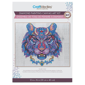 Craft Medley Diamond Painting Canvas Art Kit - Tiger | BLICK Art Materials