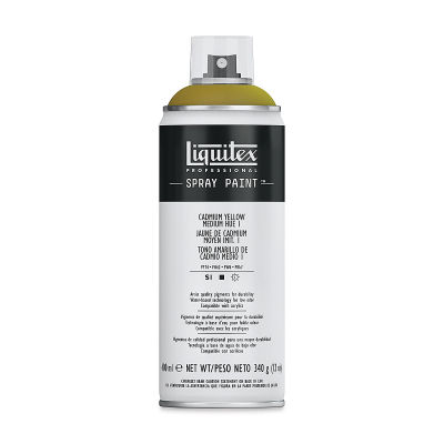Liquitex Professional Spray Paint - Cadmium Yellow Medium Hue 1, 400 ml can
