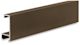 Nielsen Metal Frame Section Style 117 - 6" x 13/16", Frosted Walnut