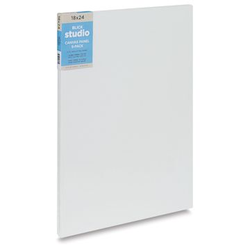 Open in modal - Blick Studio Cotton Canvas Panels - 18" x 24", Pkg of 5