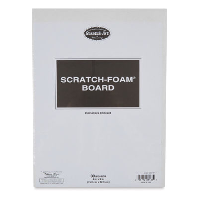 Scratch-Art Scratch-Foam Board Pack - 6" x 9", Pkg of 30