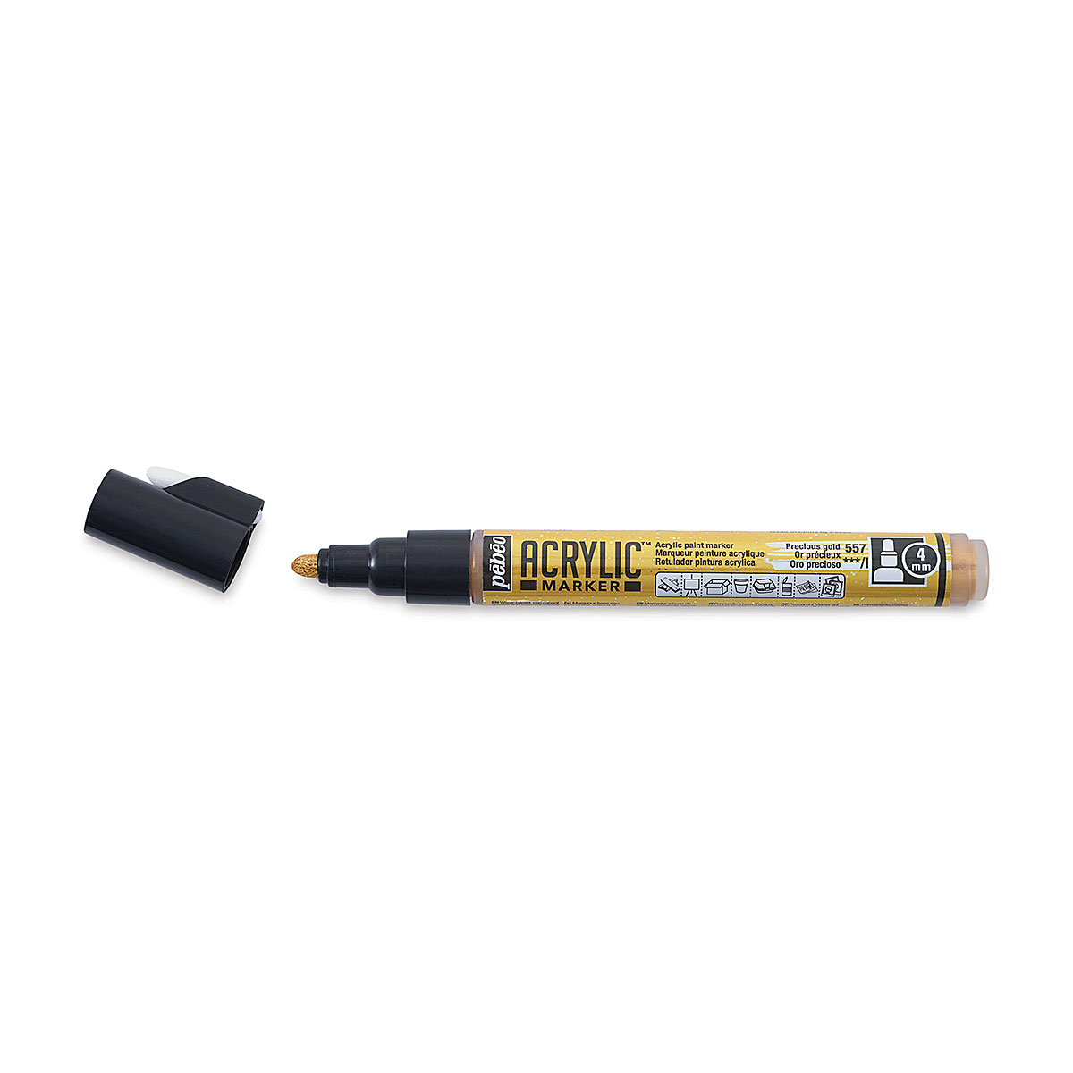 Marqueur peinture 4 mm - Pébéo - Or précieux - Acrylic Marker