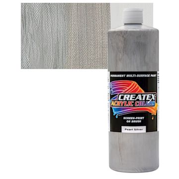 Open in modal - Createx Acrylic - Pearlescent Silver, Quart and swatch