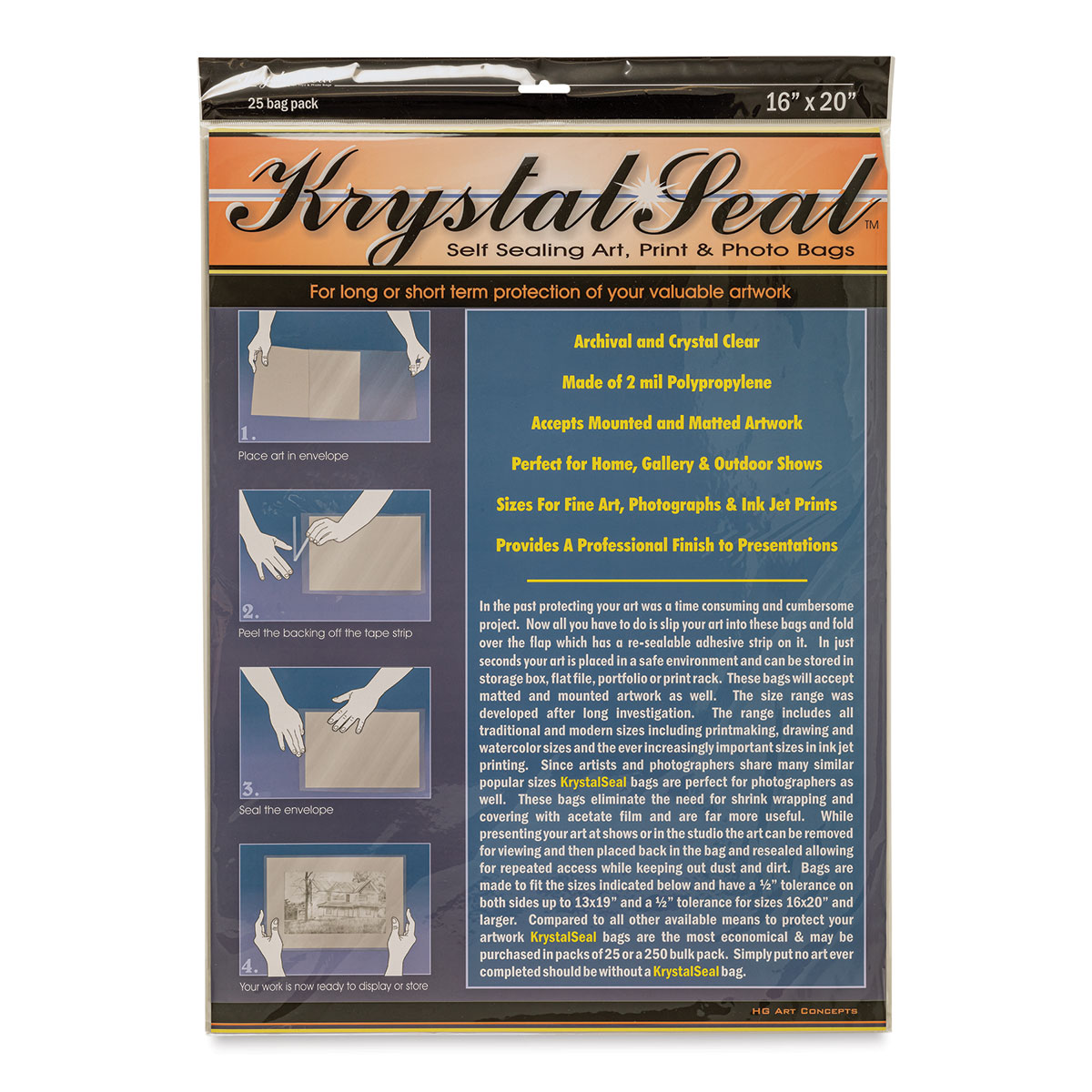 Krystal Seal Bags 4x6in