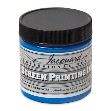 Open in modal - Jacquard Screen Printing Ink - Opaque Blue, 4 oz