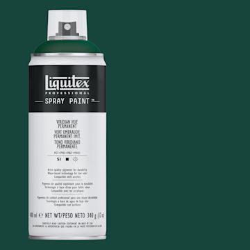 Open in modal - Liquitex Professional Spray Paint - Viridian Hue Permanent, 400 ml can and swatch
