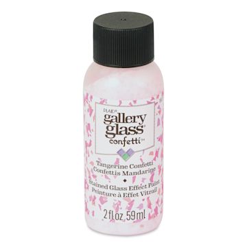 Open in modal - Gallery Glass Stained Glass Confetti Paint - Tangerine, 2 oz - front