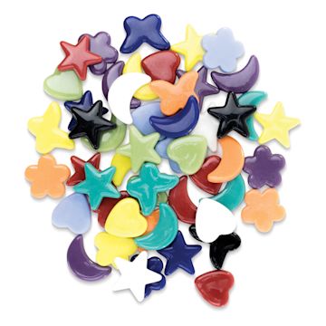 Open in modal - Diamond Tech Whimsy Shape Tiles - Opaque, 3 lb
