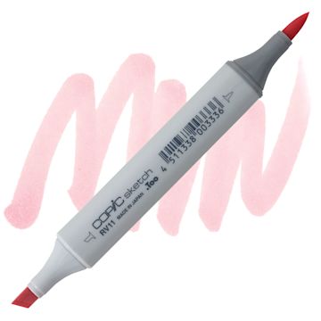 Open in modal - Copic Sketch Marker - Pink RV11 marker and swatch