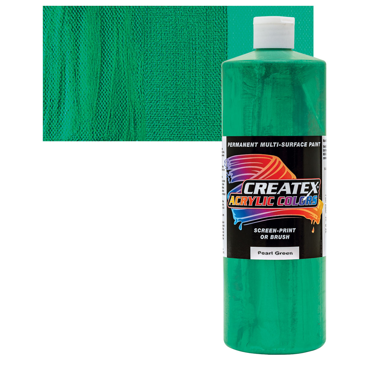 Createx Acrylics - Pearl Green, Quart | BLICK Art Materials