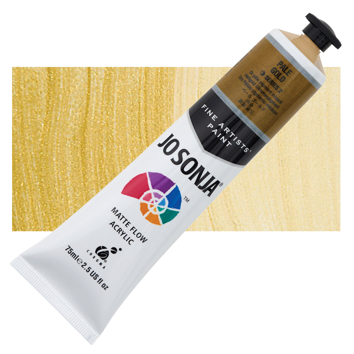 Chroma’s Jo Sonja Specialty Acrylic Paint Metallic Pale Gold, 75 ml