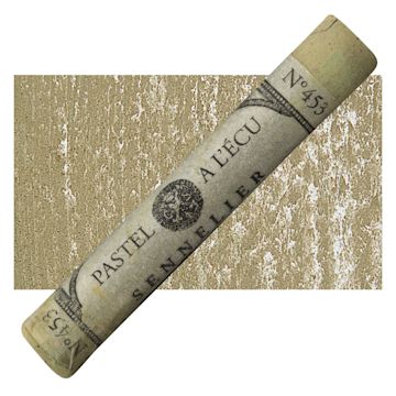Open in modal - Sennelier Soft Pastel - Olive Grey pastel and swatch