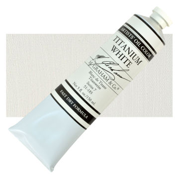 M. Graham Artists' Oil Color - Titanium White, 148 ml tube