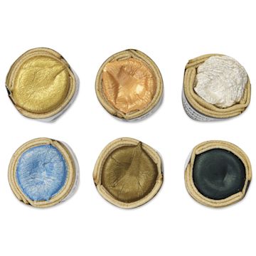 Open in modal - Beam Paints Watercolor Paintstones - Set of 6, Northern Lights top view