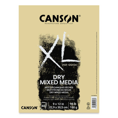 Canson XL Sand Grain Dry Mixed Media Pads - 9" x 12", Natural