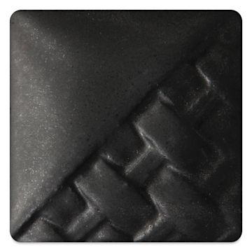 Open in modal - Mayco Stoneware Matte Glaze - Black Matte fired to Cone 6