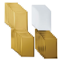 Cricut Foil Transfer Sheets - Gold, 4" x 6", Package of 24 (Package contents)