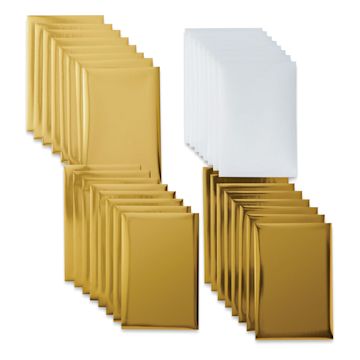 Open in modal - Cricut Foil Transfer Sheets - Gold, 4" x 6", Package of 24 (Package contents)