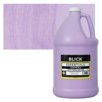 Blick Essentials Tempera - Light Purple, Gallon with swatch