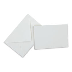 Original Crown Mill Large Flat Cards - White, Pkg of 25