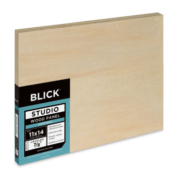 Blick Studio Artists' Wood Panel - Flat Cradle, 11" x 14", 7/8" Cradle