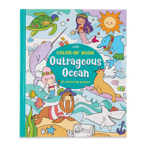 Ooly Color-In’ Coloring Book - Outrageous Ocean (cover)