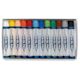 Holbein Academic Oil Pastel Sets - Set of 12 shown open in tray