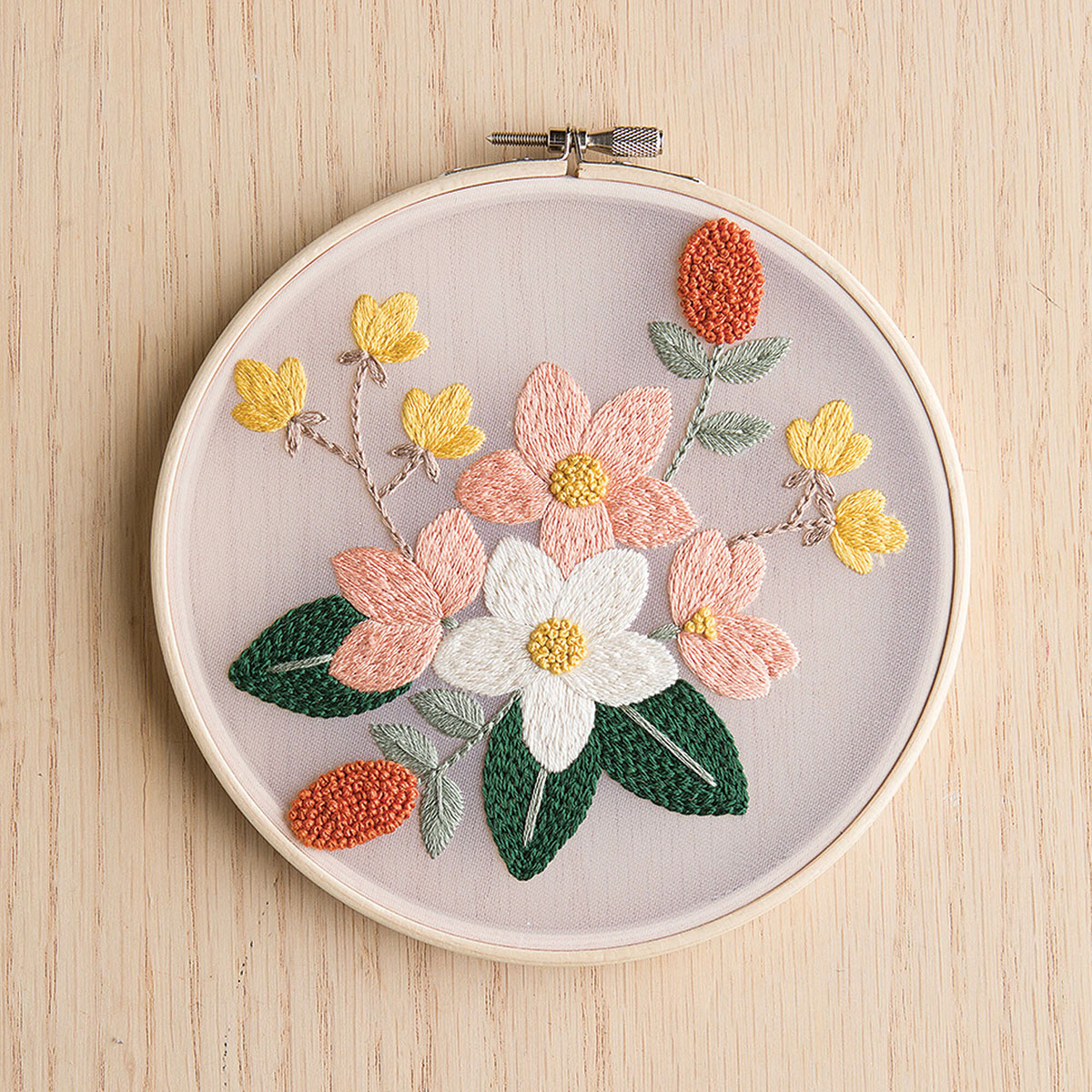 Leisure Arts Embroidery Kit 6 Springtime - embroidery kit for beginners - embroidery  kit for adults - cross stitch kits - cross stitch kits for beginners - embroidery  patterns