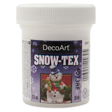 Open in modal - DecoArt Snow-Tex Acrylic Medium - 2 oz, front of jar
