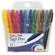 Pentel Arts Sign Pens and Set