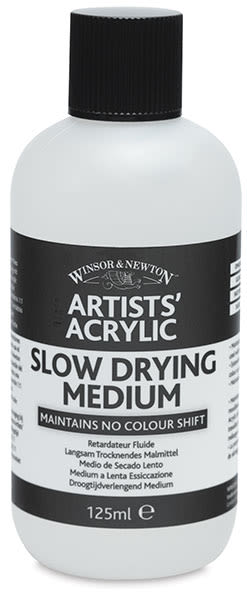 Winsor & Newton Artists' Acrylic Slow Drying Medium - Front of 125 ml Bottle
