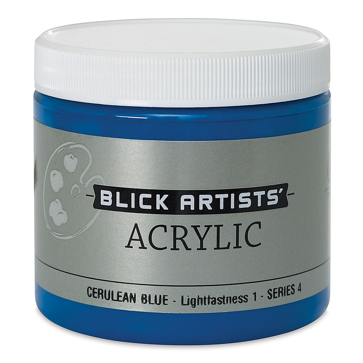 Blick Artists' Acrylic - Cerulean Blue, 16 oz jar