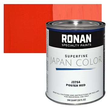 Open in modal - Ronan Superfine Japan Color - Poster Red - Can and Swatch