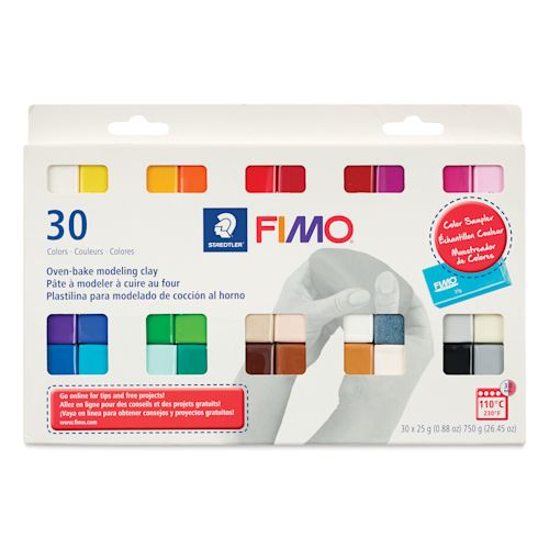Staedtler Fimo Soft Polymer Clay - Color Sampler, Set of 30