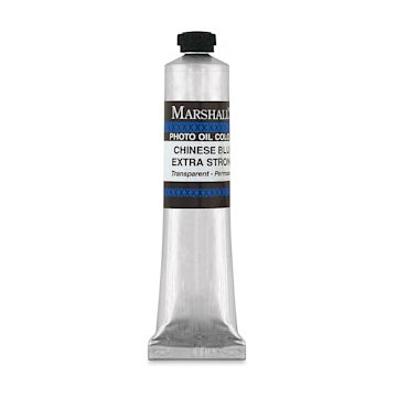 Open in modal - Marshall's Photo Oil Color - Chinese Blue Extra Strong, 3/4" x 4" Tube