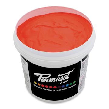 Open in modal - Permaset Aqua Fabric Ink - Supercover Glow Orange, Liter