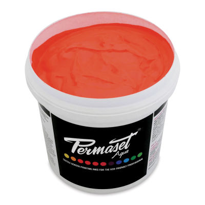 Permaset Aqua Fabric Ink - Supercover Glow Orange, Liter