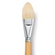 Escoda Clasico Chungking White Bristle Brush - Filbert, Extra Long Handle, Size 26 close up