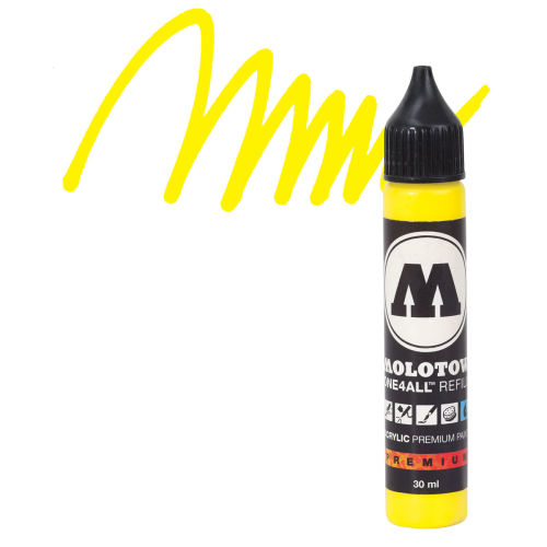 Molotow ONE4ALL Paint Marker, Zinc Yellow 2mm - The Art Store/Commercial  Art Supply