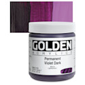Golden Heavy Body Artist Acrylics - Permanent Violet Dark, 8 oz Jar