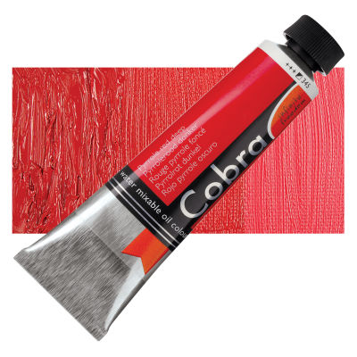 Royal Talens Cobra Water Mixable Oil Color - Pyrrole Red Deep, 40 ml tube