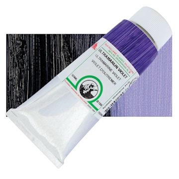 Open in modal - Old Holland Classic Oil Color - Ultramarine Violet, 125 ml tube and swatch