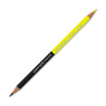 Caran d'Ache Graphicolor BiColor Pencil - Yellow and Graphite pencil shown at angle