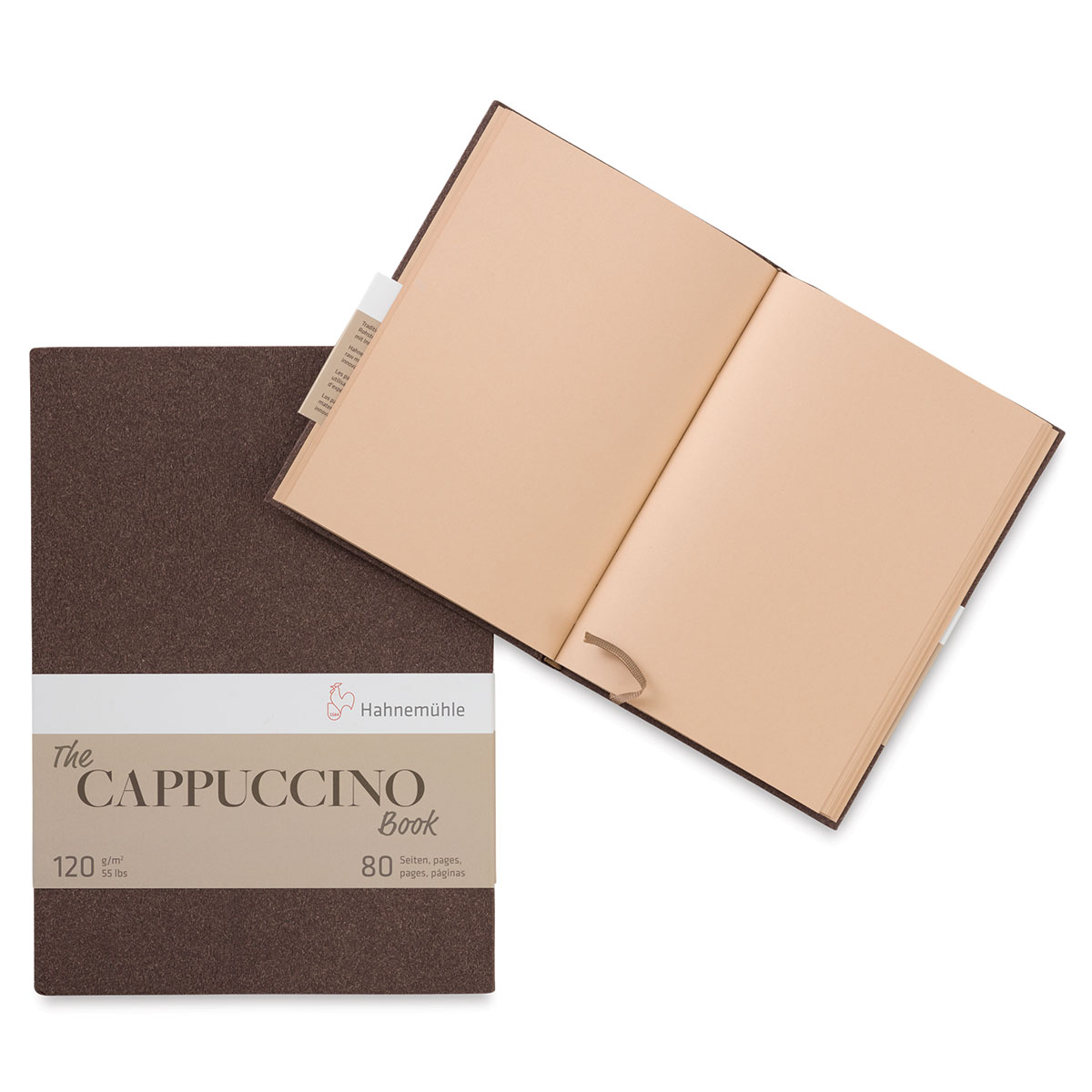 A4/A5 Hahnemuhle Cappuccino Book Brown paper sketchbook grey book