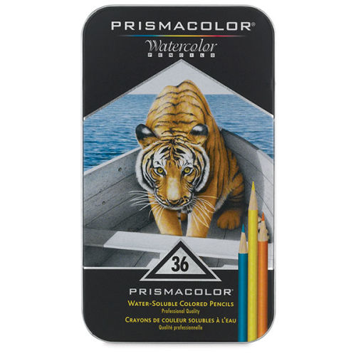 Prismacolor Watercolor Pencil Set - Assorted Colors, Set of 36